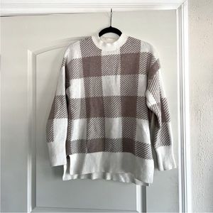 Abercrombie Plaid Oversized Sweater